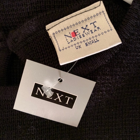 NEXT UK Black Sleeveless Stretch Knit Dress Size Small - Picture 8 of 10